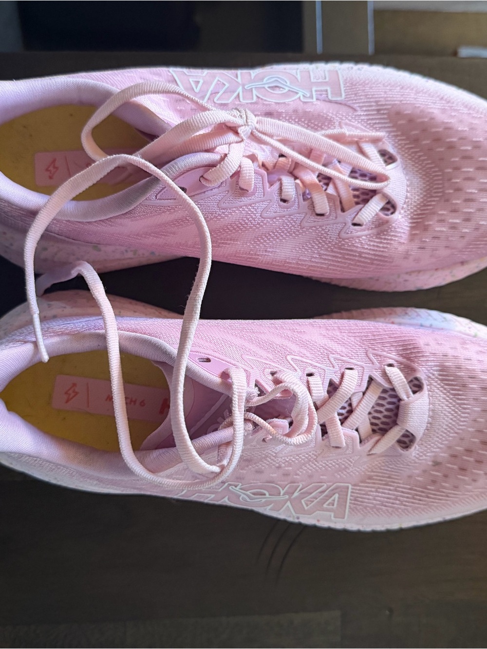 Hoka One One Women's Light Pink Running Sneakers